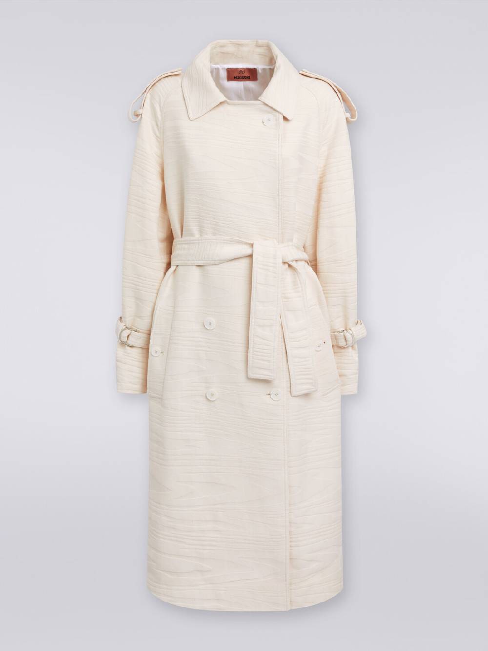 Missoni Trench in canvas di cotone jacquard fimmato Fino al 65% di sconto