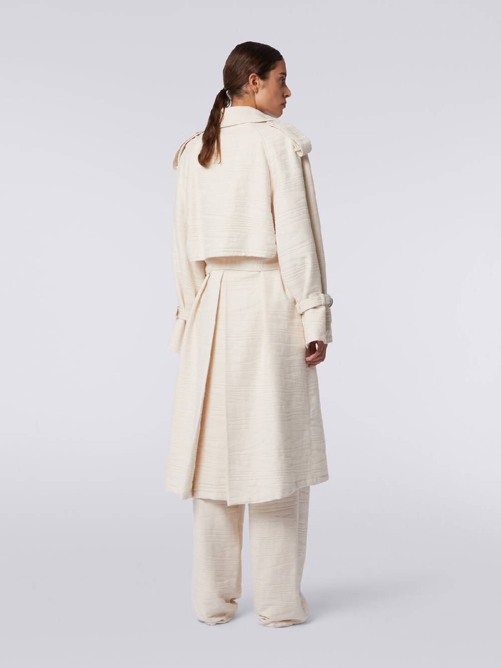 Missoni Trench in canvas di cotone jacquard fimmato Fino al 65% di sconto