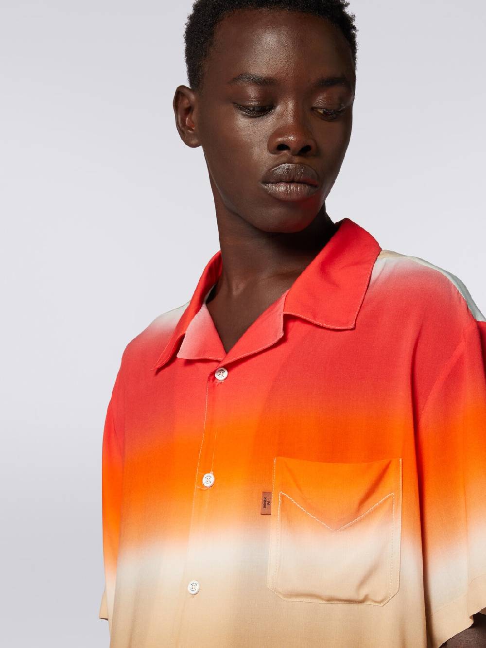 Missoni Camicia a maniche corte in viscosa dégradé Only for today