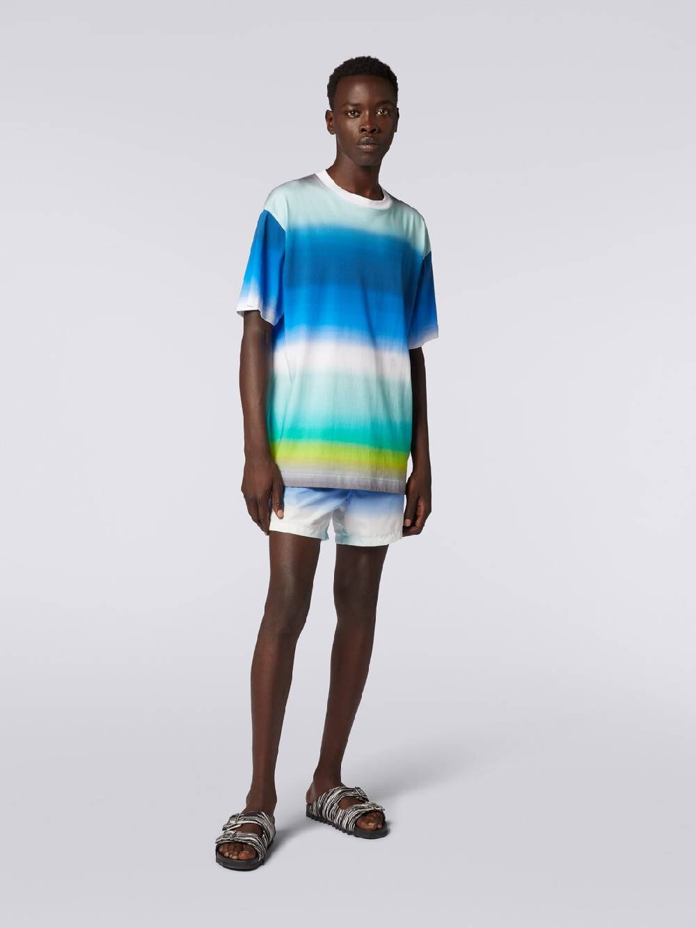 Missoni T-shirt oversize in cotone con stampa dégradé Sostegno trimestrale
