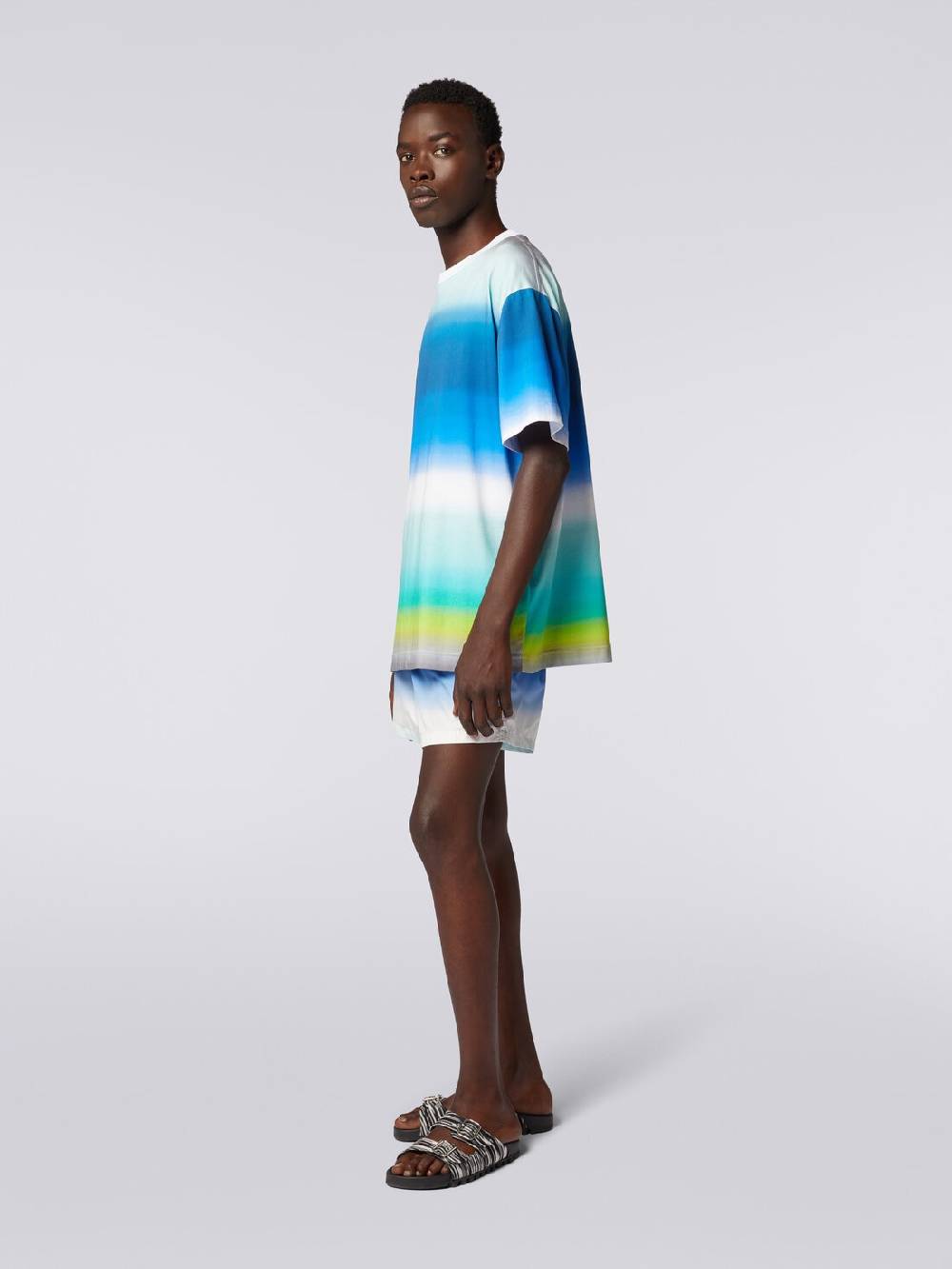 Missoni T-shirt oversize in cotone con stampa dégradé Sostegno trimestrale