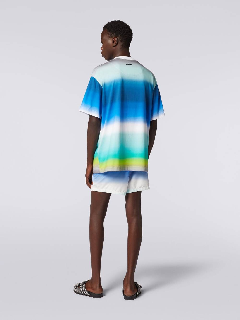 Missoni T-shirt oversize in cotone con stampa dégradé Sostegno trimestrale