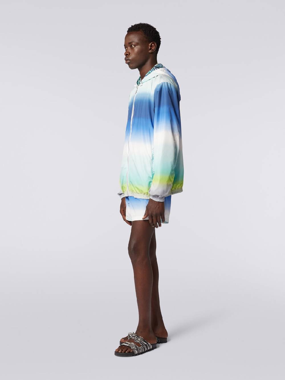 Missoni Giacca a vento reversibile in tessuto zig zag dégradé Discount Store per i nuovi prodotti