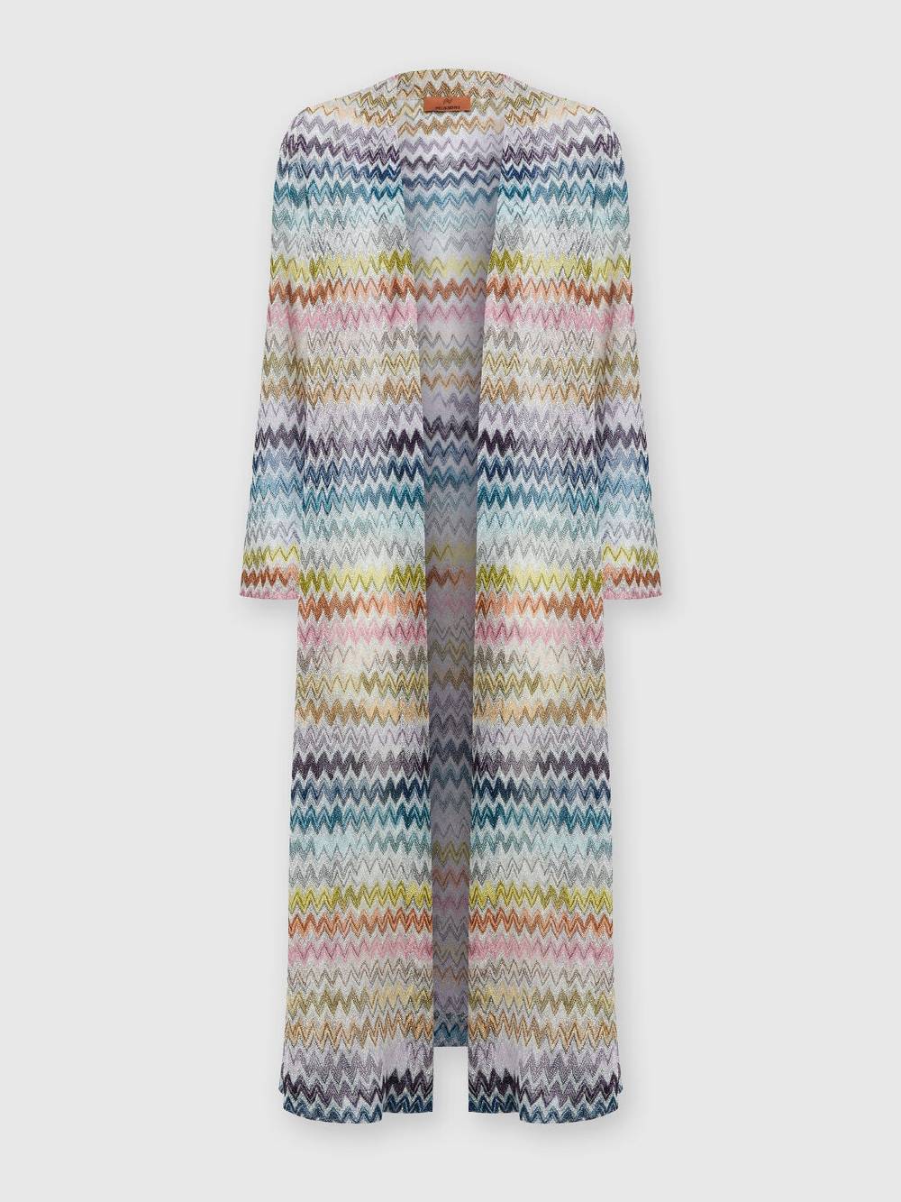 Missoni Cardigan lungo in misto viscosa zig zag lamé Solo un giorno rimasto