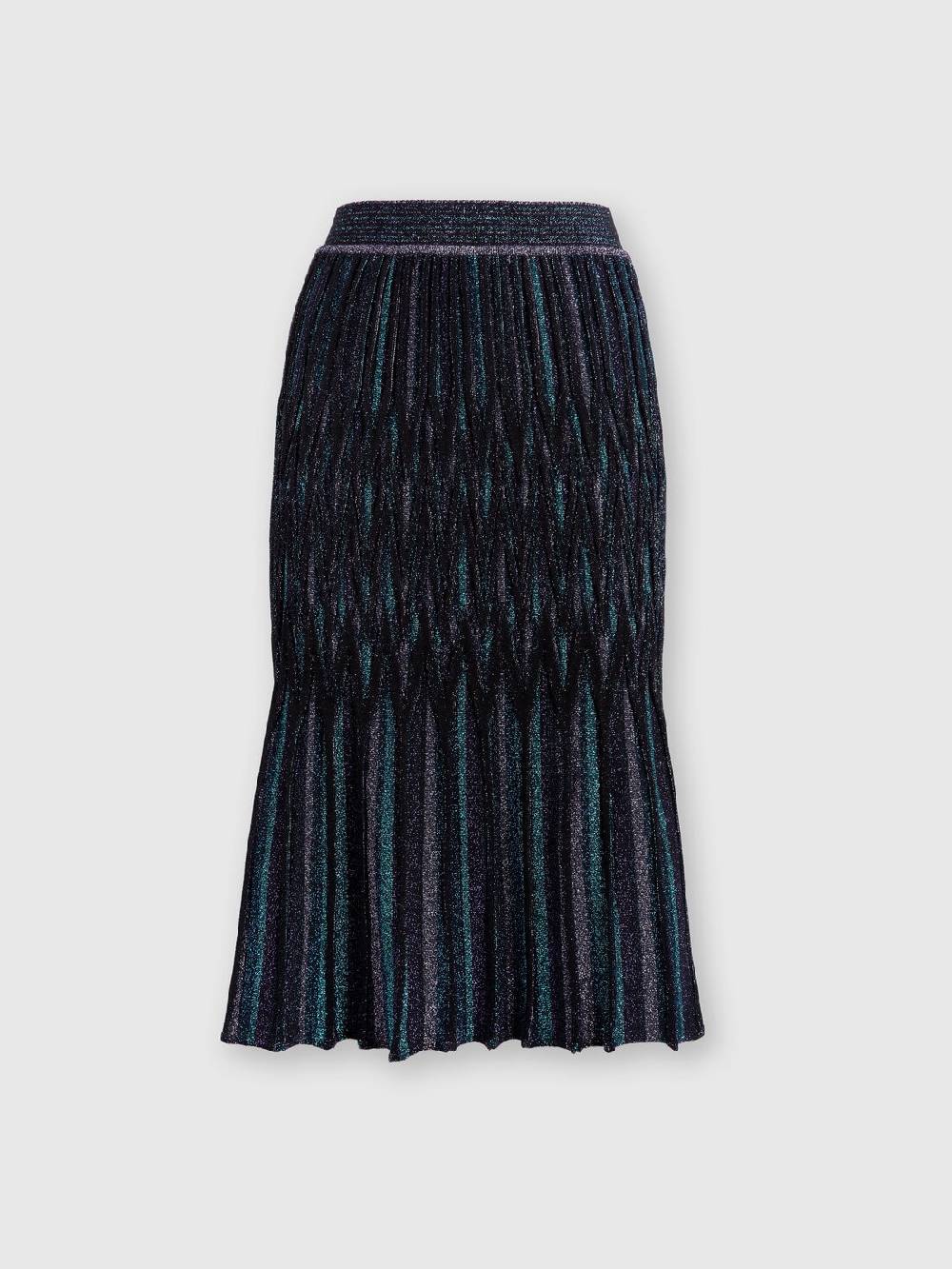 Missoni Gonna midi svasata motivo diamante lamé Enormi sconti