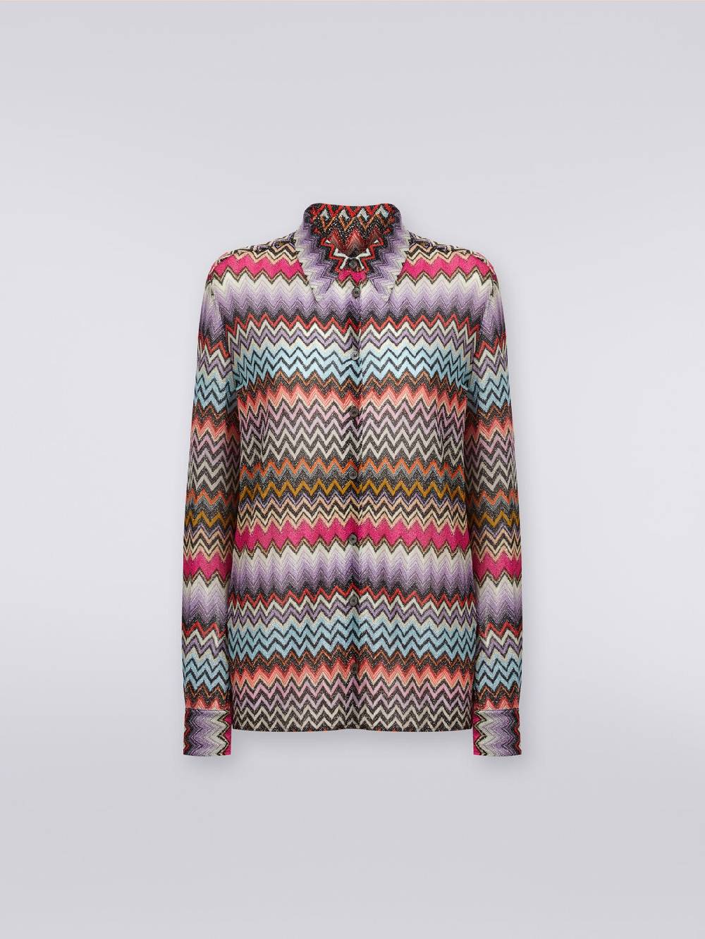 Missoni Camicia in maglia di viscosa chevron con lurex 50% di sconto con spedizione gratuita