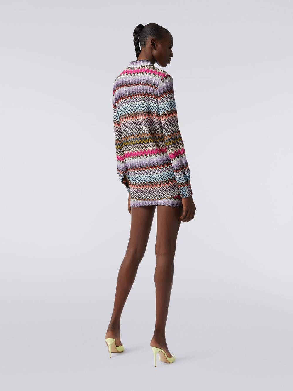 Missoni Camicia in maglia di viscosa chevron con lurex 50% di sconto con spedizione gratuita