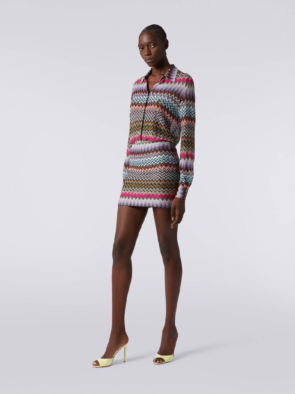 Missoni Minigonna in viscosa zig zag con lurex Trasporto libero internazionale
