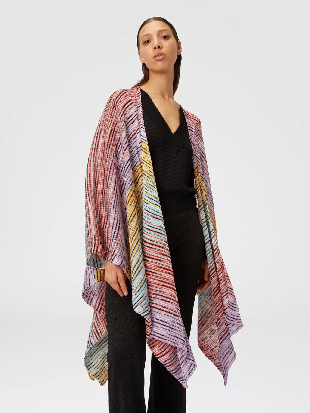 Missoni Mantella in maglia di misto viscosa fiammata Black Friday Prezzi