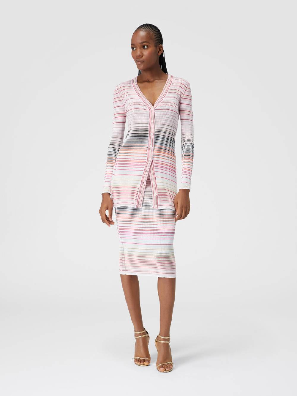 Missoni Cardigan in cotone e viscosa a righe 50% di sconto per tempo limitato