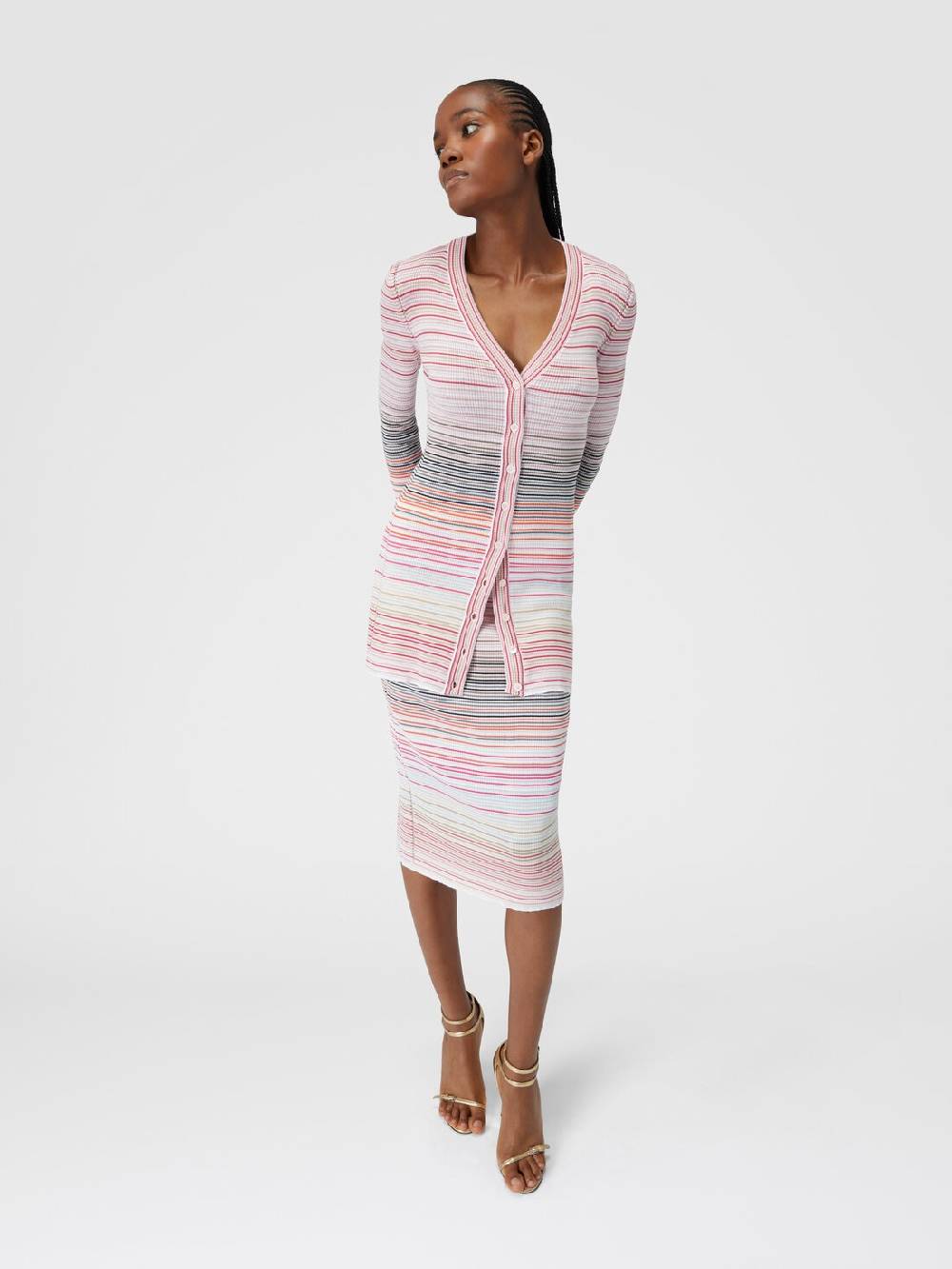 Missoni Cardigan in cotone e viscosa a righe 50% di sconto per tempo limitato