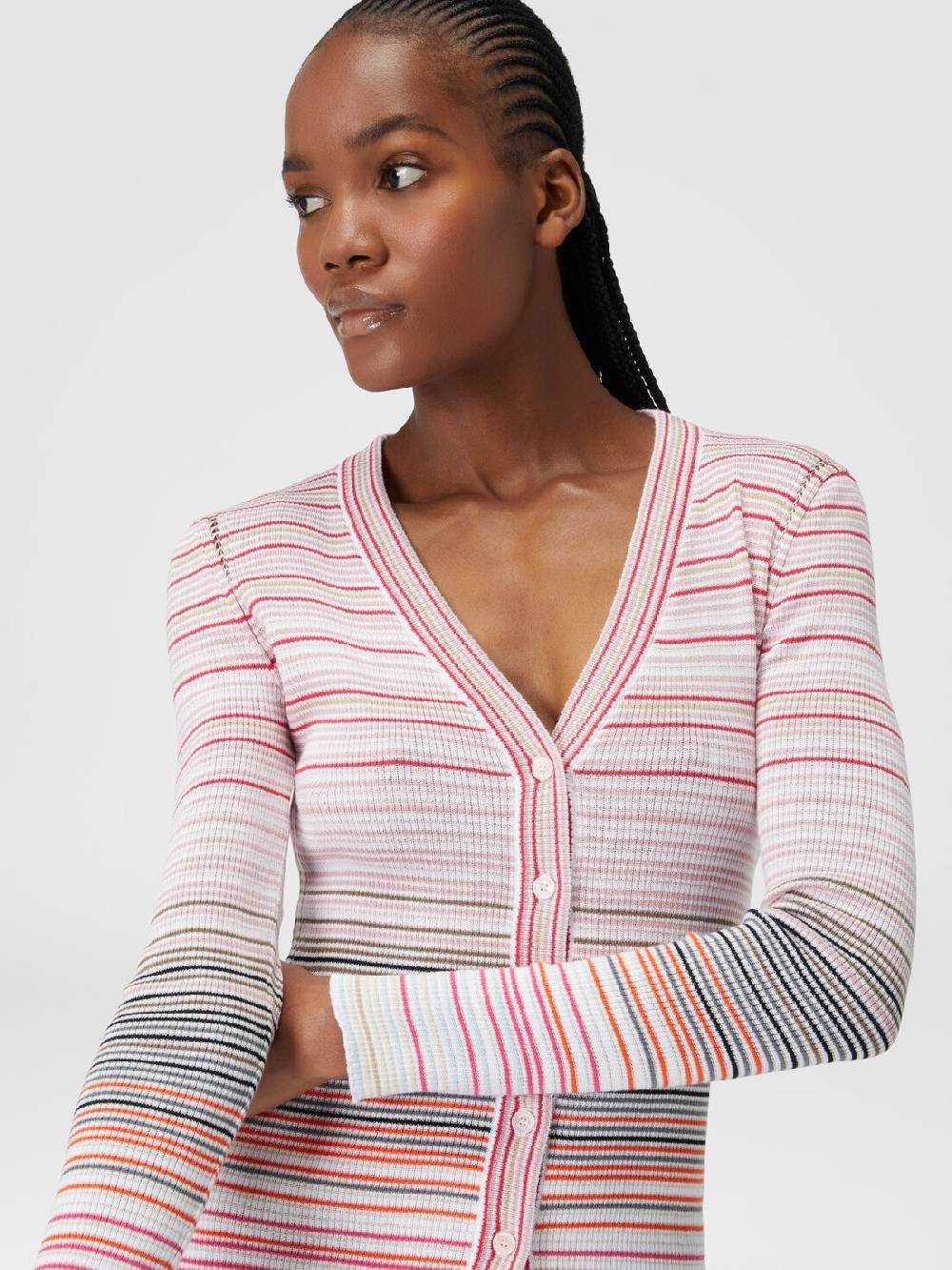 Missoni Cardigan in cotone e viscosa a righe 50% di sconto per tempo limitato