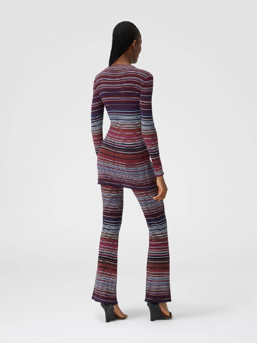 Missoni Cardigan in cotone e viscosa a righe Sconti questo mese