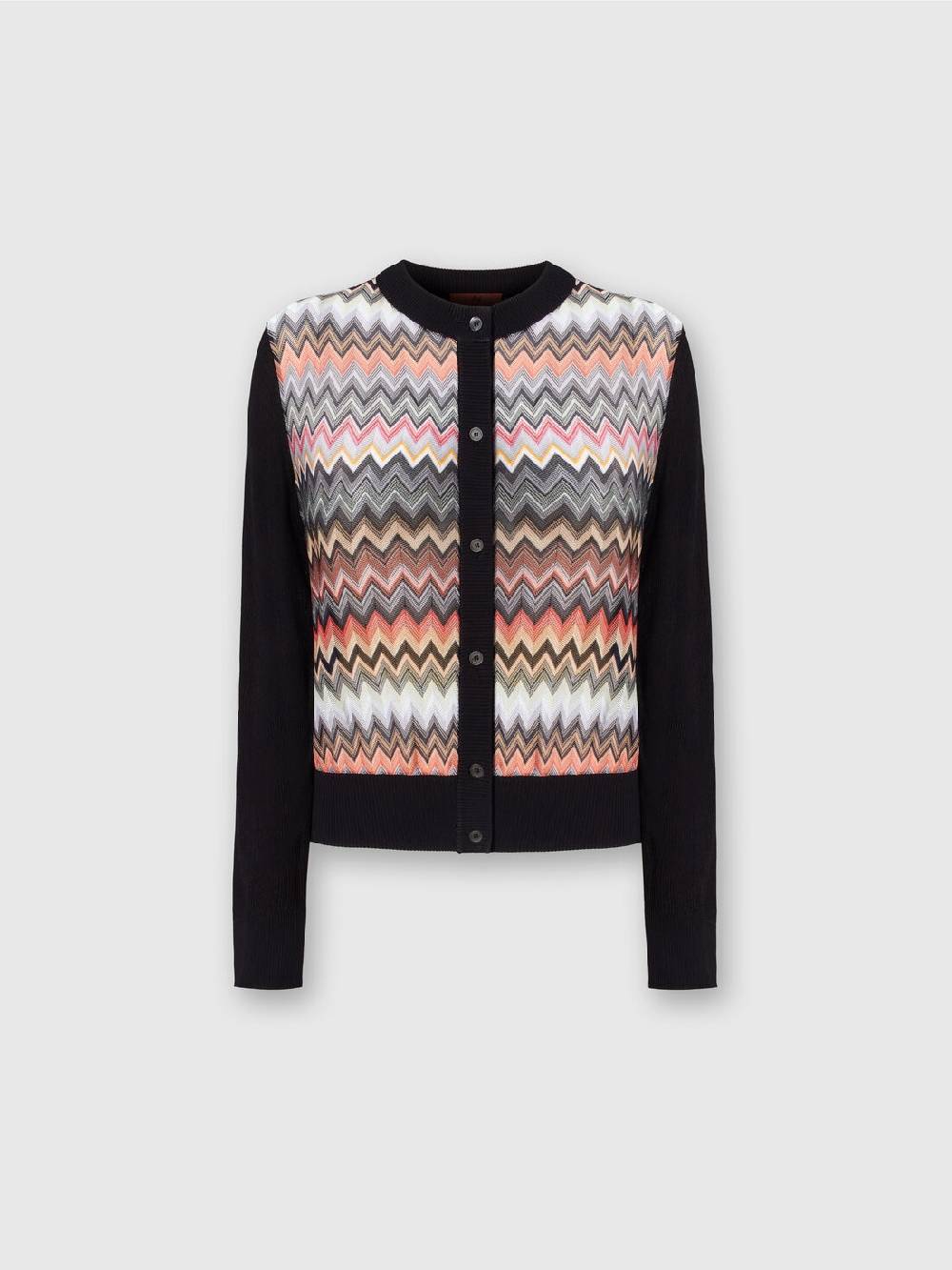 Missoni Cardigan corto in viscosa chevron Italy