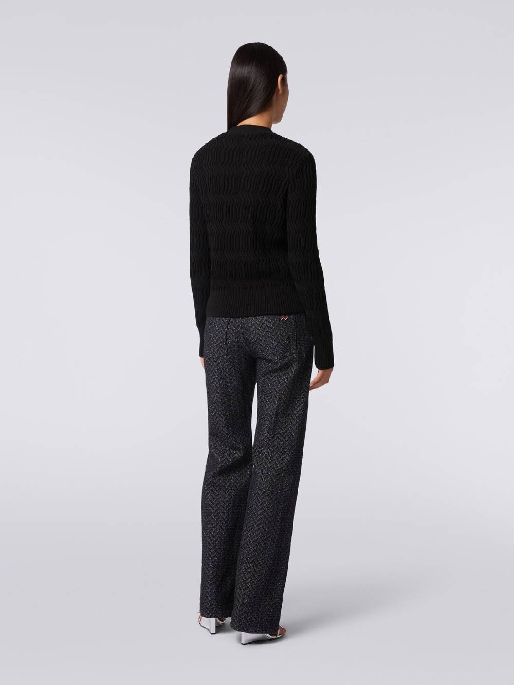 Missoni Cardigan in cotone con nervature verticali a rilievo Qualità