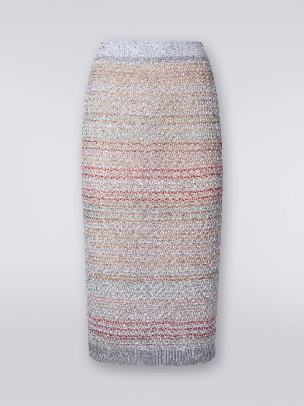 Missoni Gonna midi in misto viscosa con paillettes Vendita