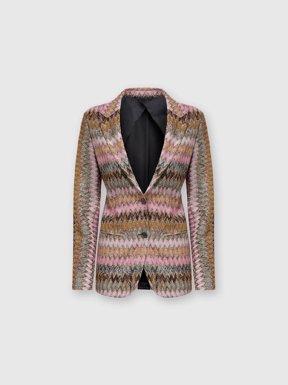 Missoni Blazer in maglia di viscosa chevron lamé Soddisfazione Garantita