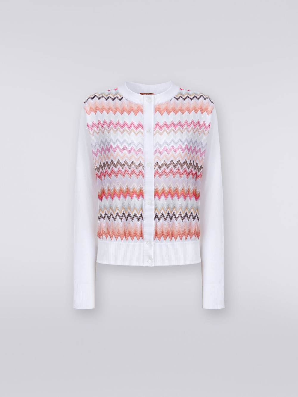 Missoni Cardigan corto in viscosa chevron Fino Al -60%
