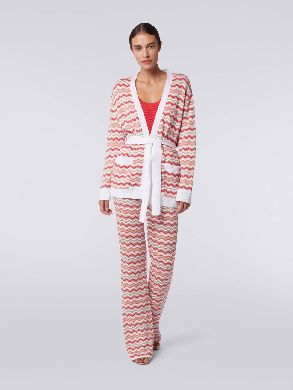 Missoni Cardigan in maglia di cotone e viscosa zig zag Shopping Online
