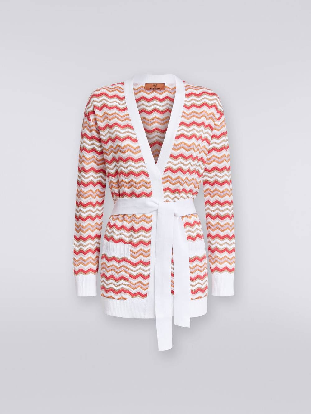 Missoni Cardigan in maglia di cotone e viscosa zig zag Shopping Online