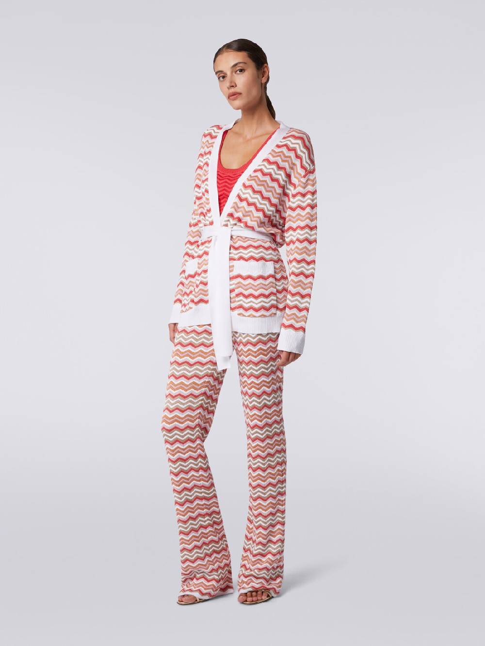Missoni Cardigan in maglia di cotone e viscosa zig zag Shopping Online