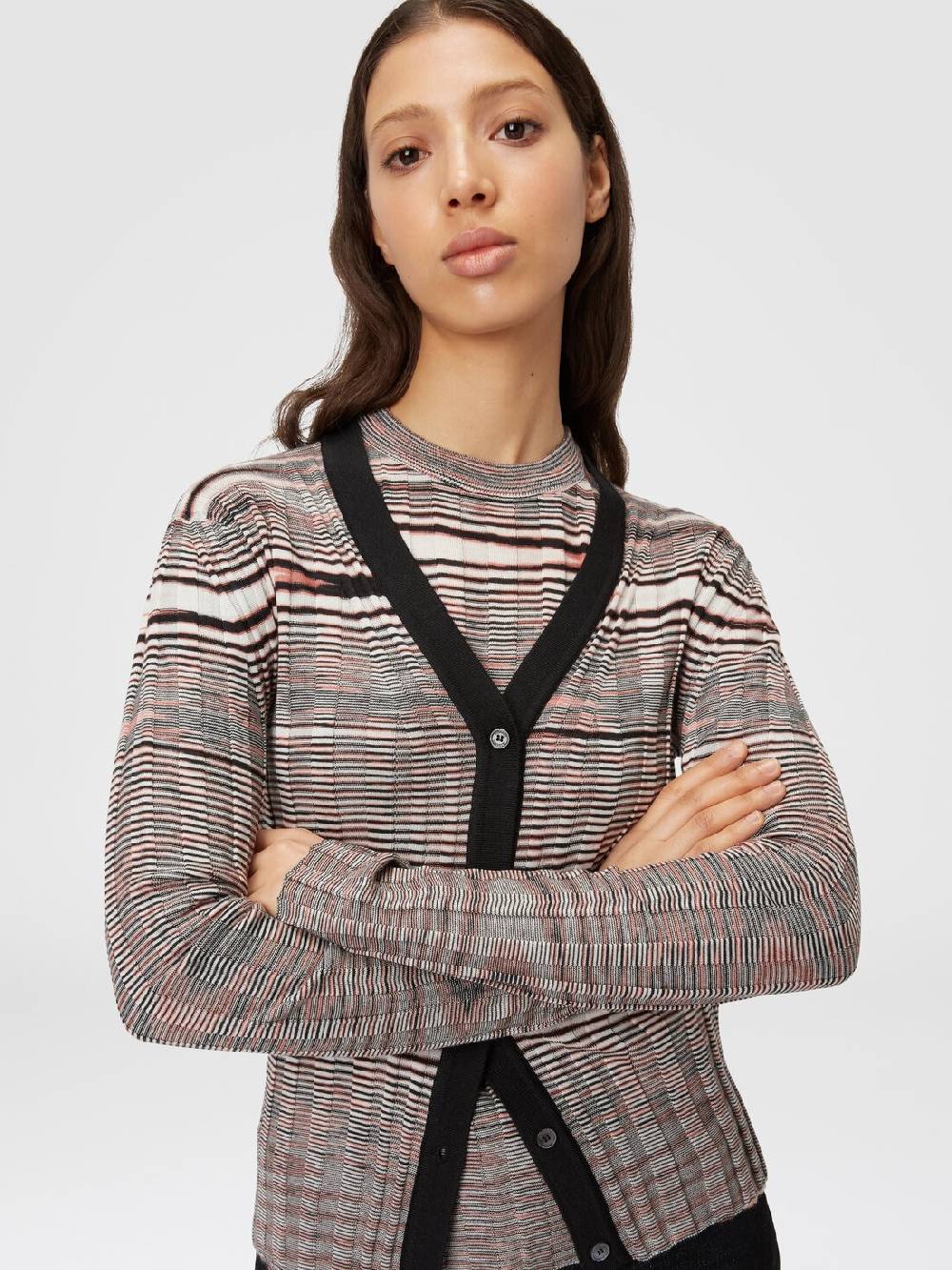 Missoni Cardigan a costine in cashmere e seta fiammata Affare Del Giorno