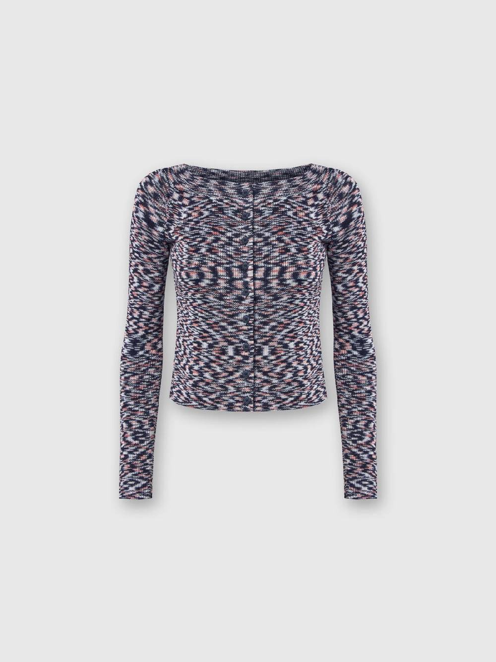 Missoni Cardigan corto in misto viscosa fiammata Sottocosto