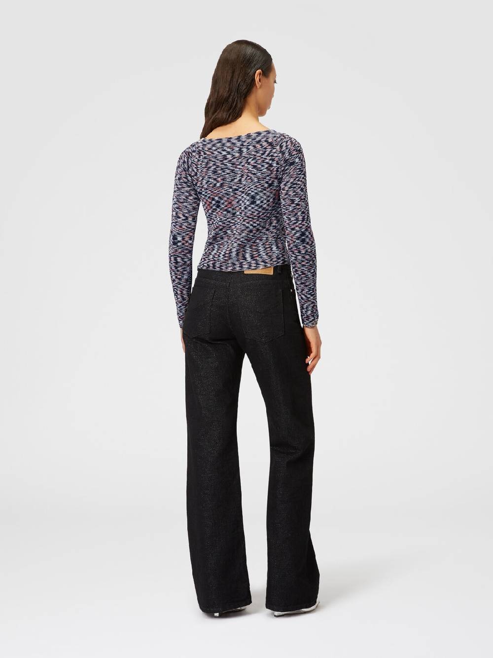 Missoni Cardigan corto in misto viscosa fiammata Sottocosto