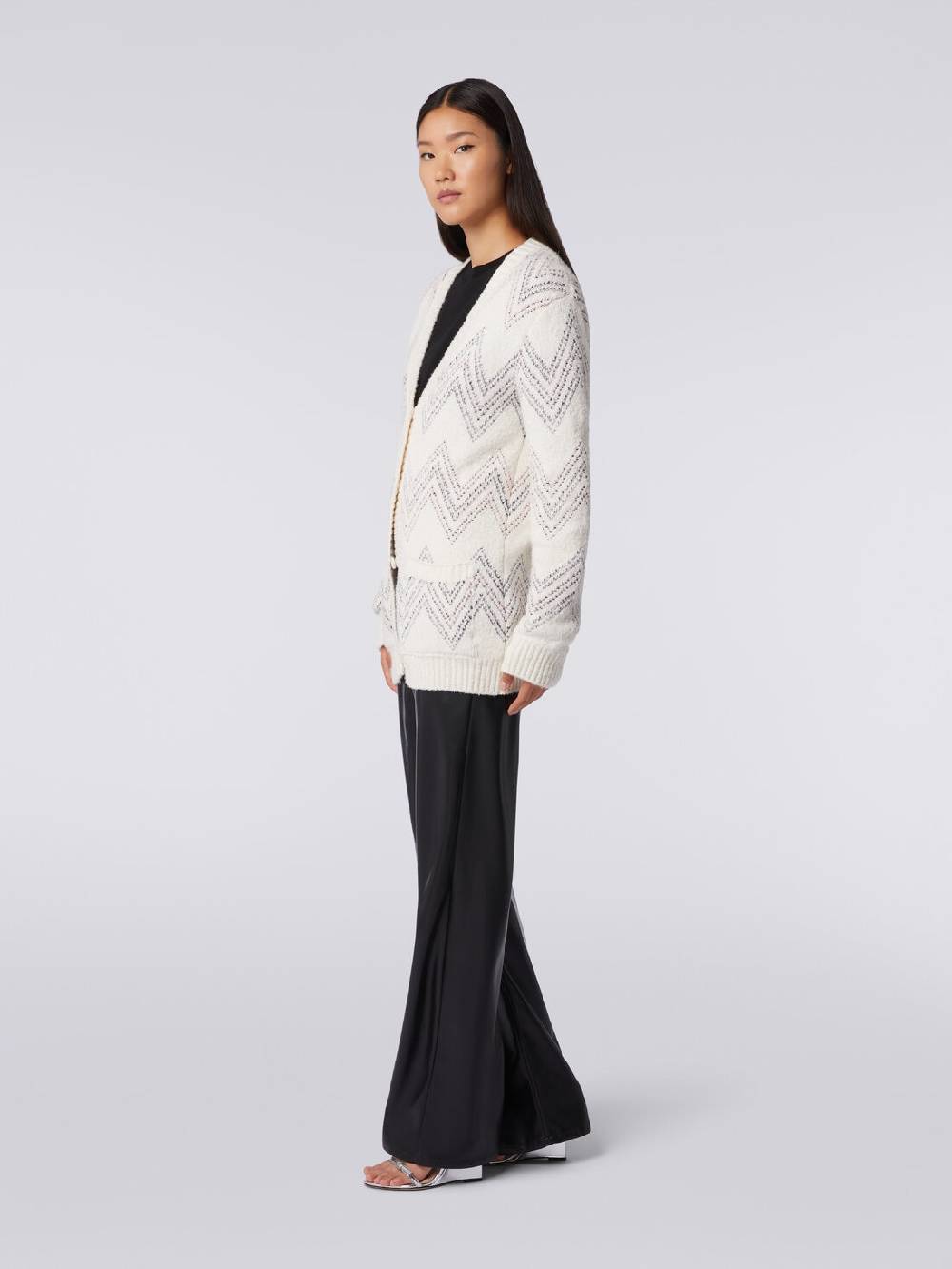 Missoni Cardigan oversize in misto cotone zig zag Convenienza
