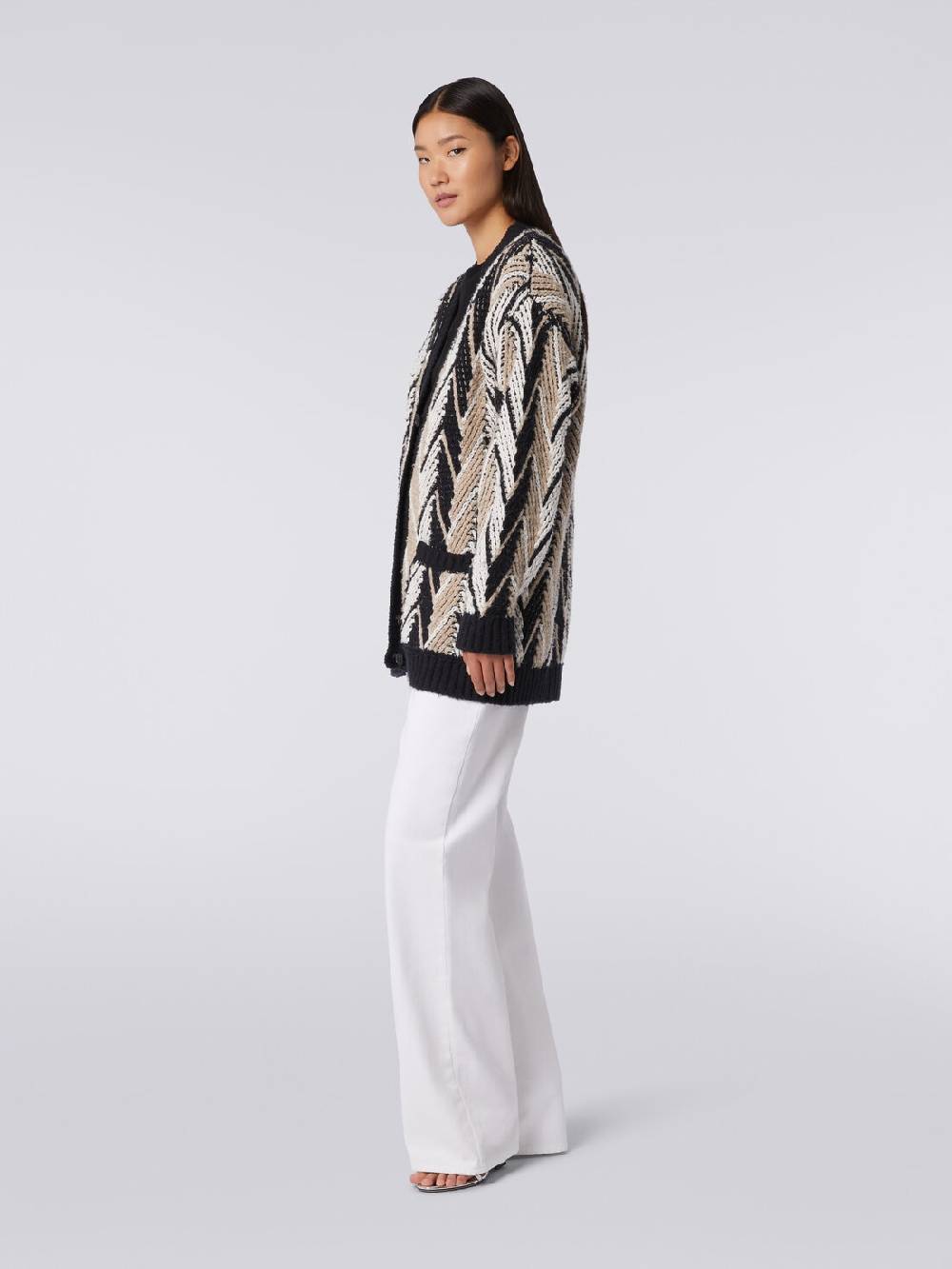 Missoni Cardigan in misto cotone zig zag Novità