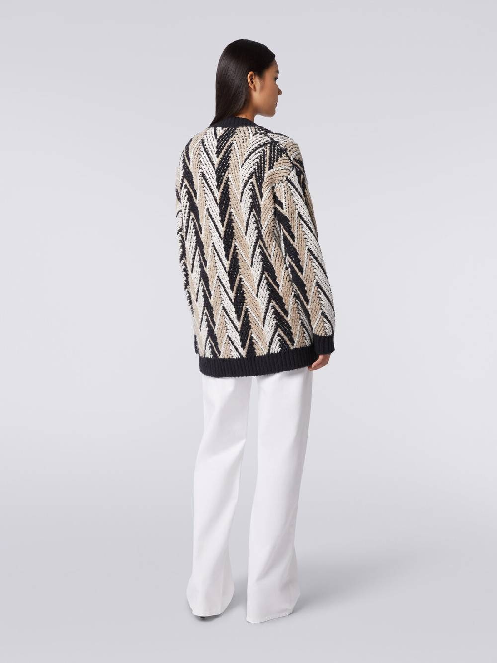 Missoni Cardigan in misto cotone zig zag Novità