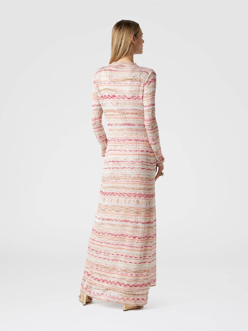 Missoni Cardigan lungo a costine in viscosa fiammata Sconto