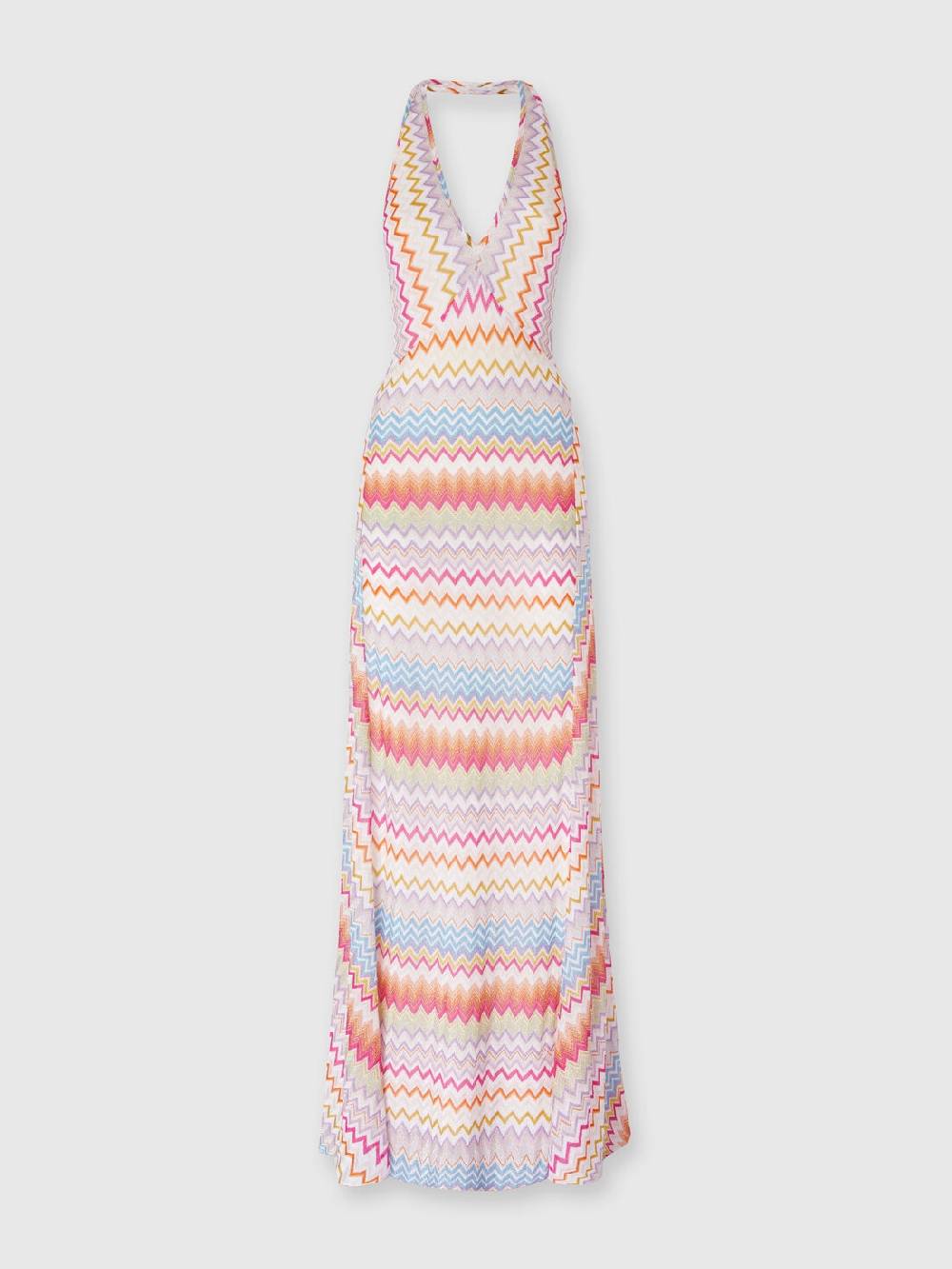 Missoni Abito lungo in viscosa zig zag con lurex Outlet