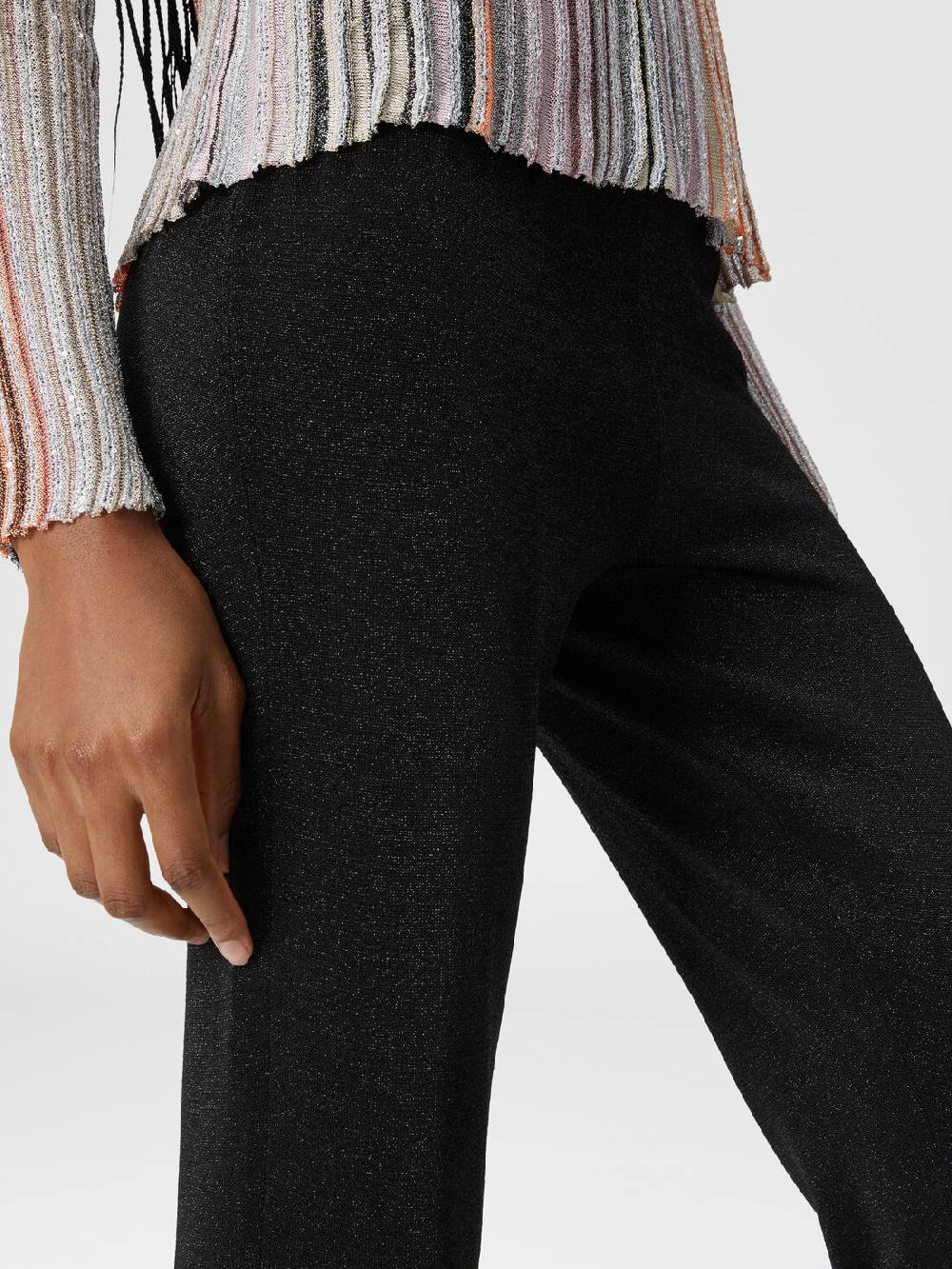Missoni Pantaloni dritti in viscosa effetto glitter Hotsell
