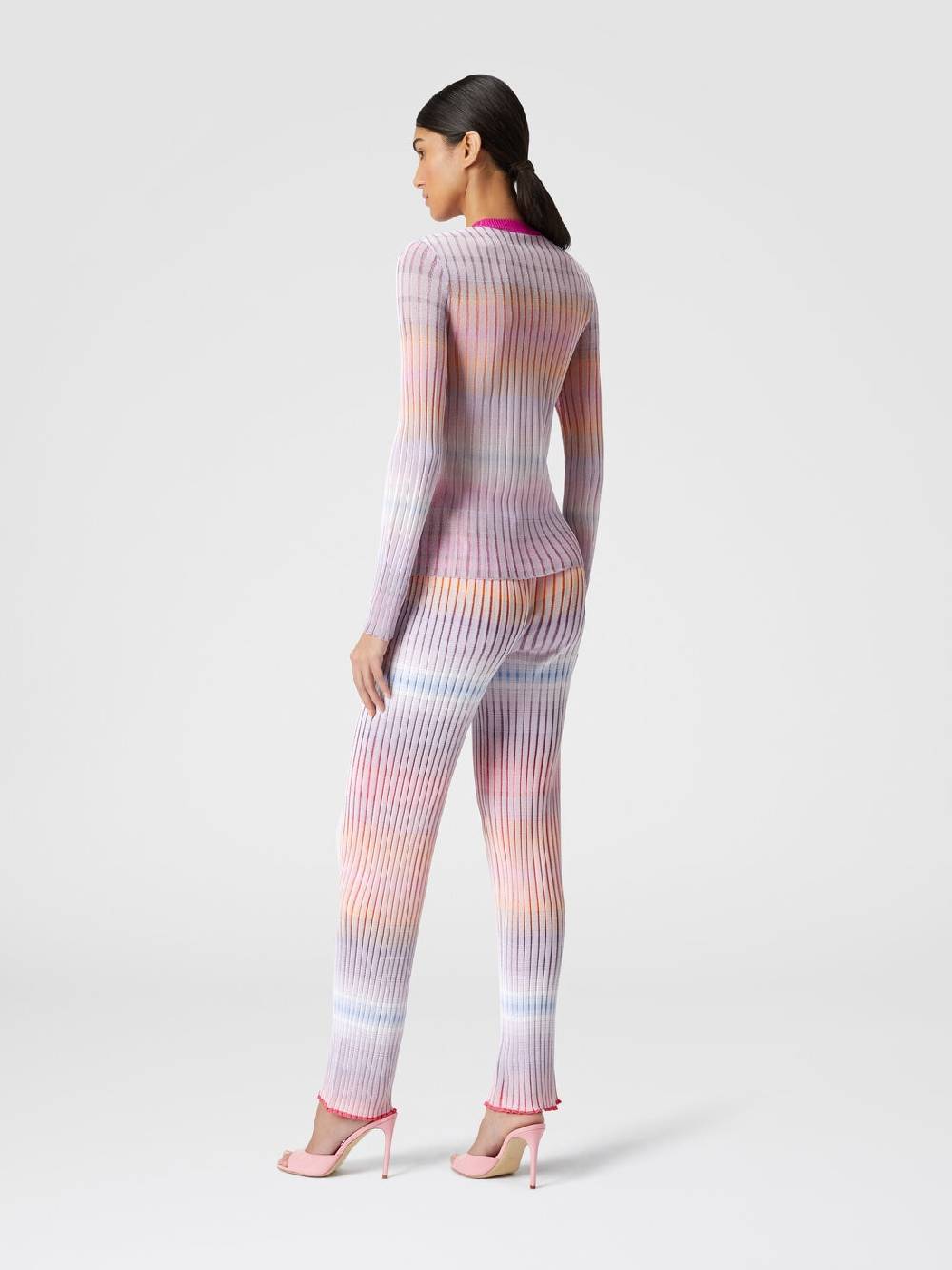Missoni Pantaloni dritti in viscosa a coste Saldi Di Fabbrica