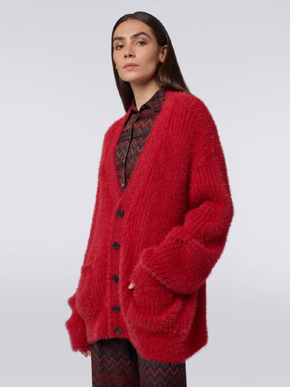 Missoni Cardigan oversize in misto lana effetto pelo Vendite Flash