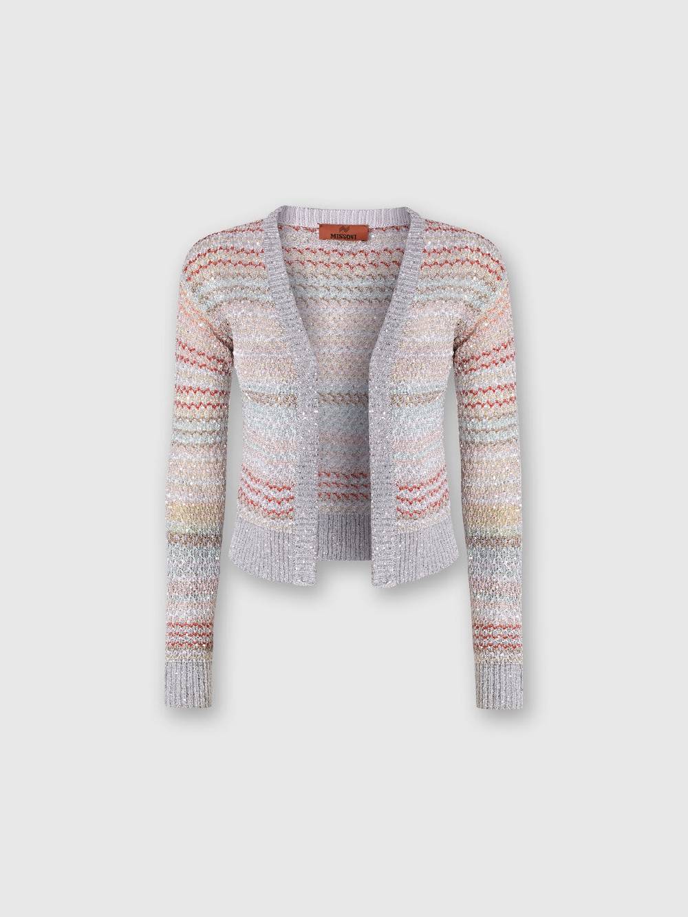 Missoni Cardigan corto in maglia a rete con paillettes Prezzo di fabbrica