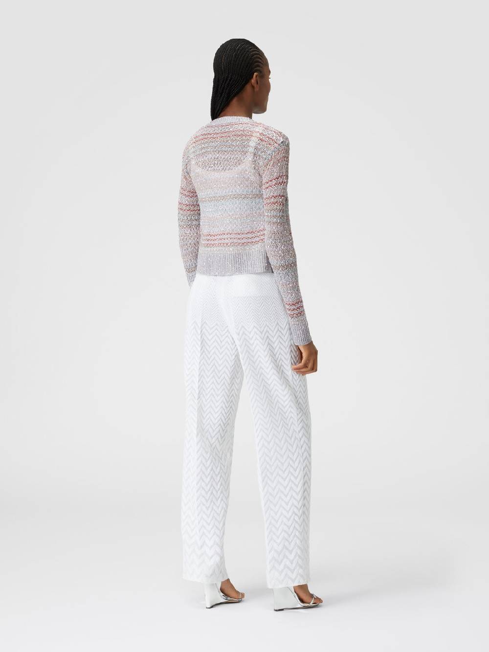 Missoni Cardigan corto in maglia a rete con paillettes Prezzo di fabbrica