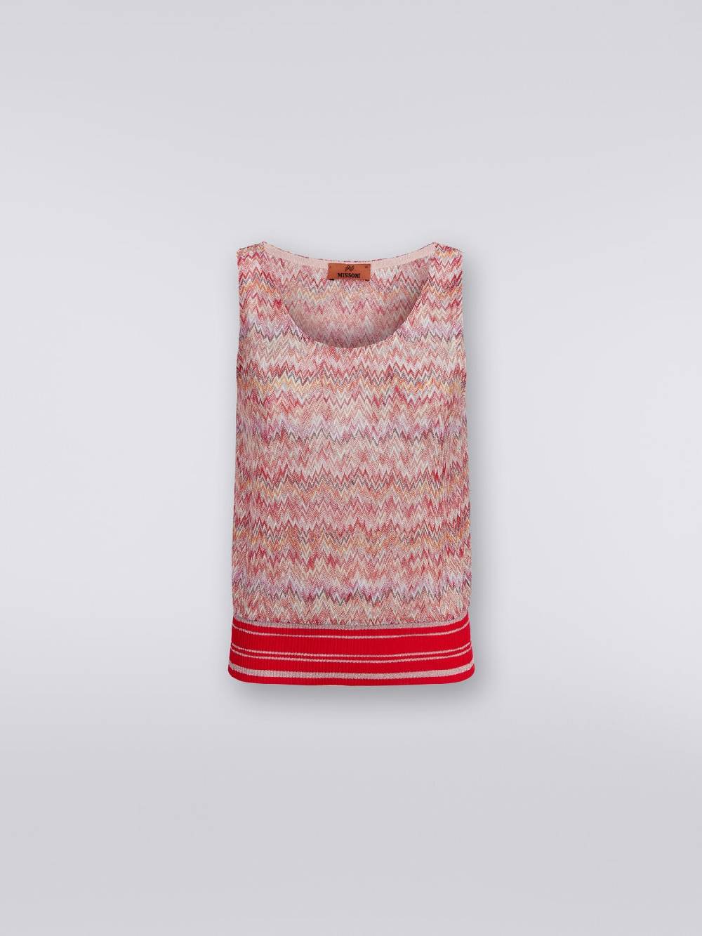 Missoni Canottiera in misto viscosa lamé chevron Comprare a buon mercato