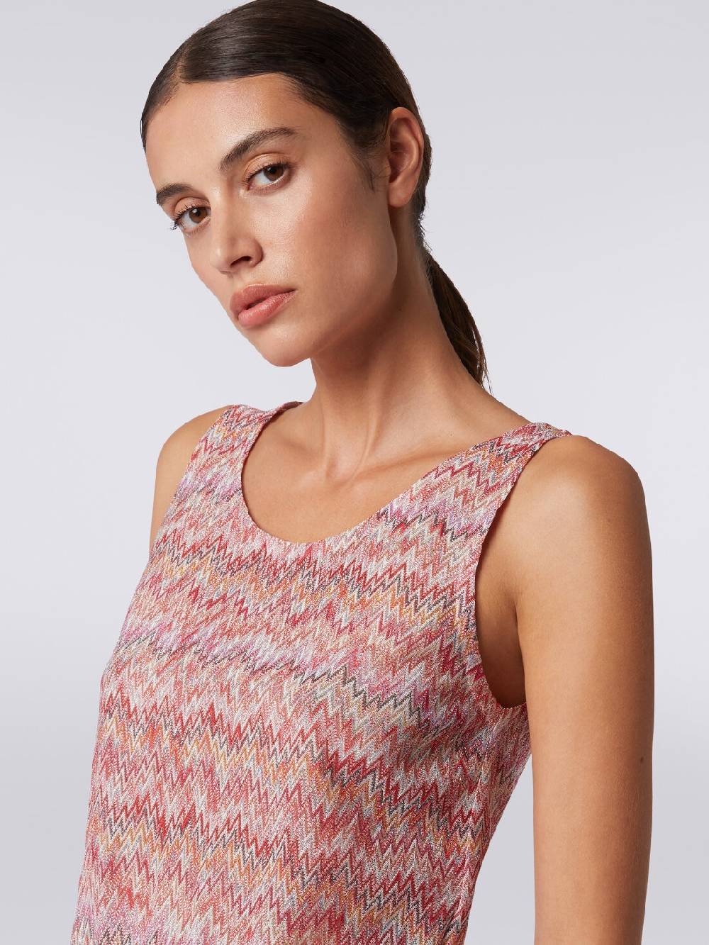 Missoni Canottiera in misto viscosa lamé chevron Comprare a buon mercato