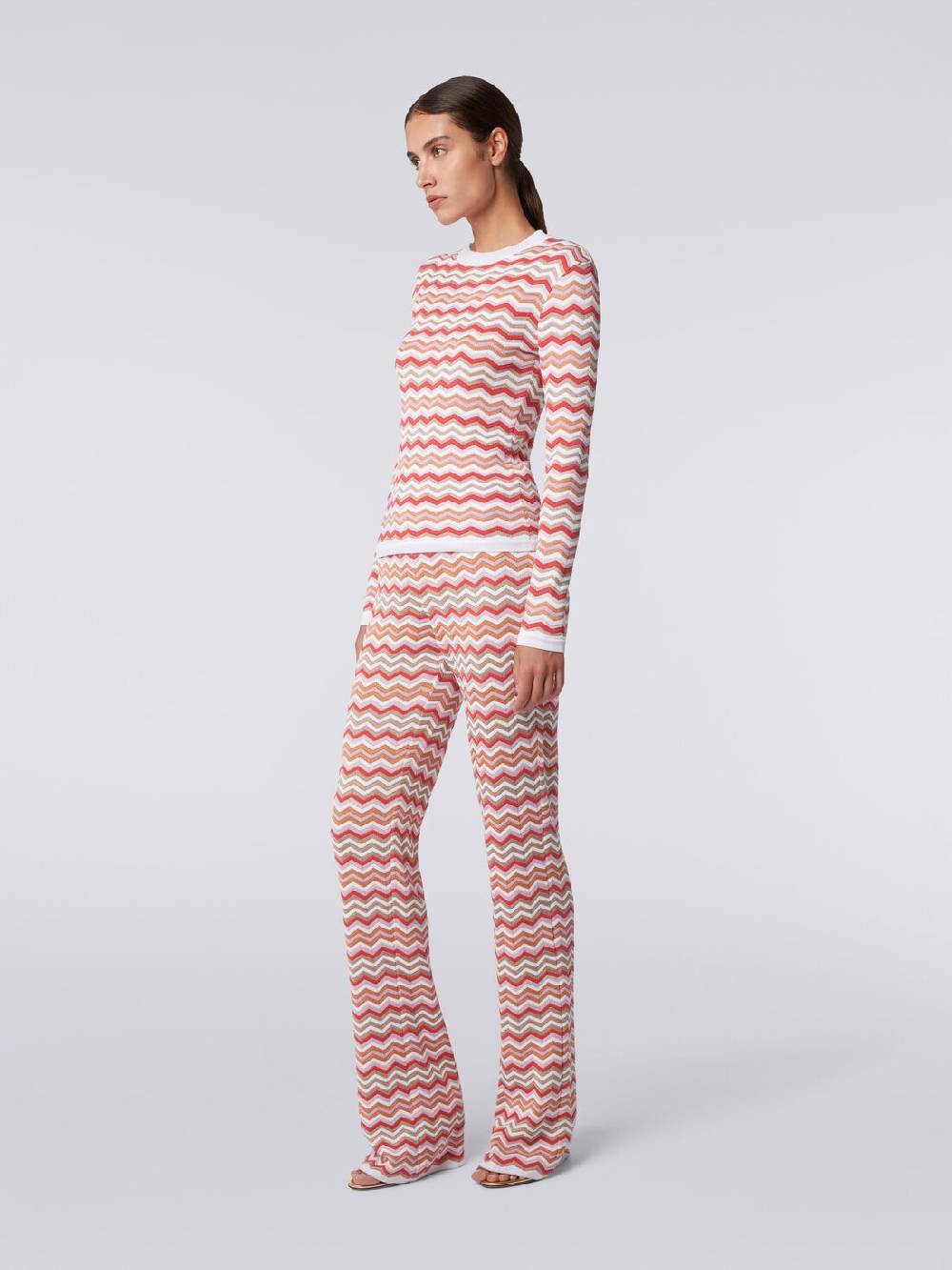 Missoni Pullover girocollo in cotone e viscosa zig zag Fornitura limitata