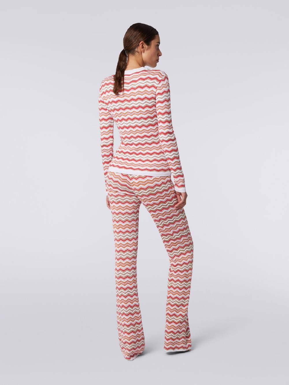 Missoni Pullover girocollo in cotone e viscosa zig zag Fornitura limitata