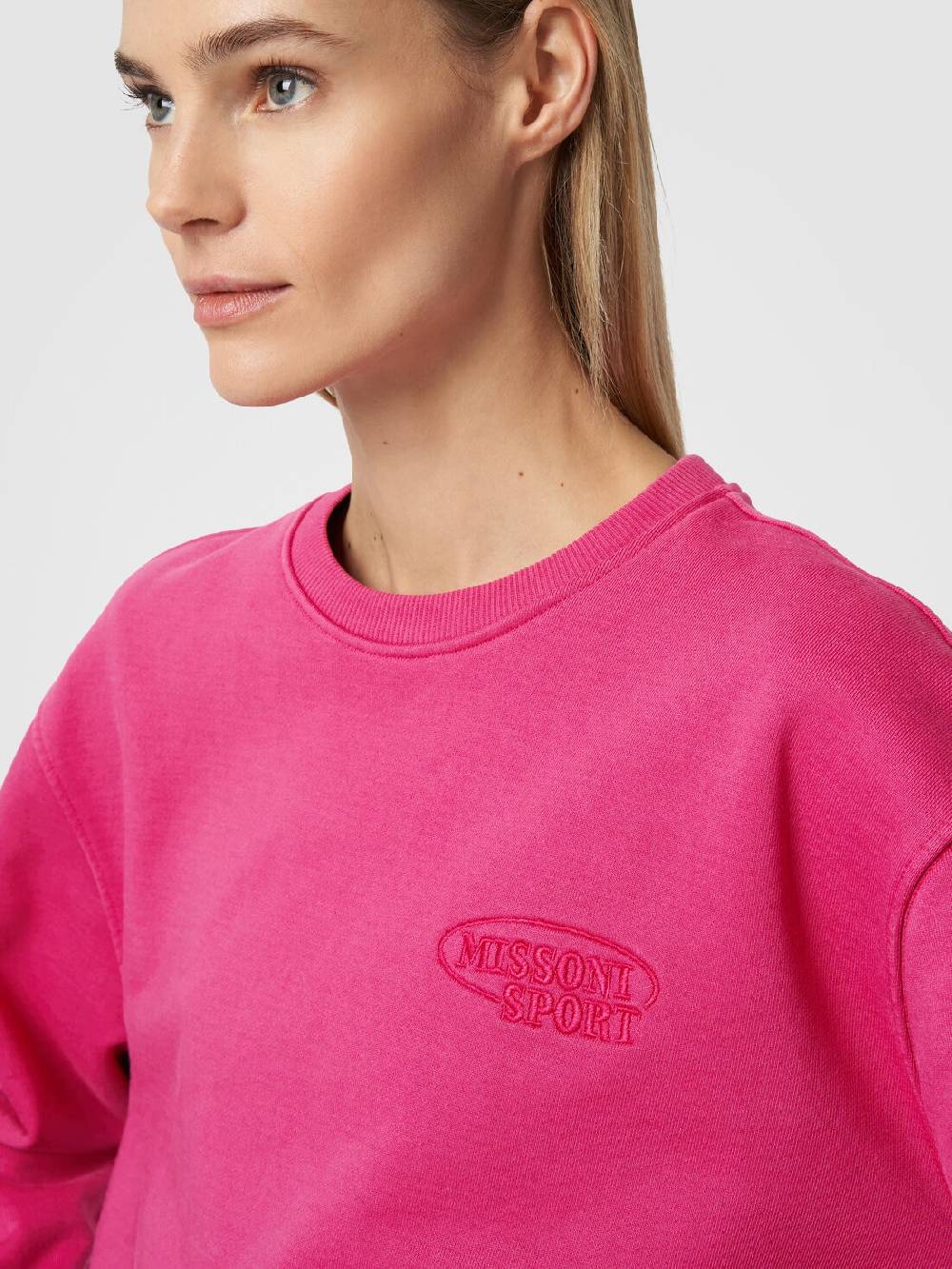 Missoni Felpa girocollo in cotone con logo Cyber Monday