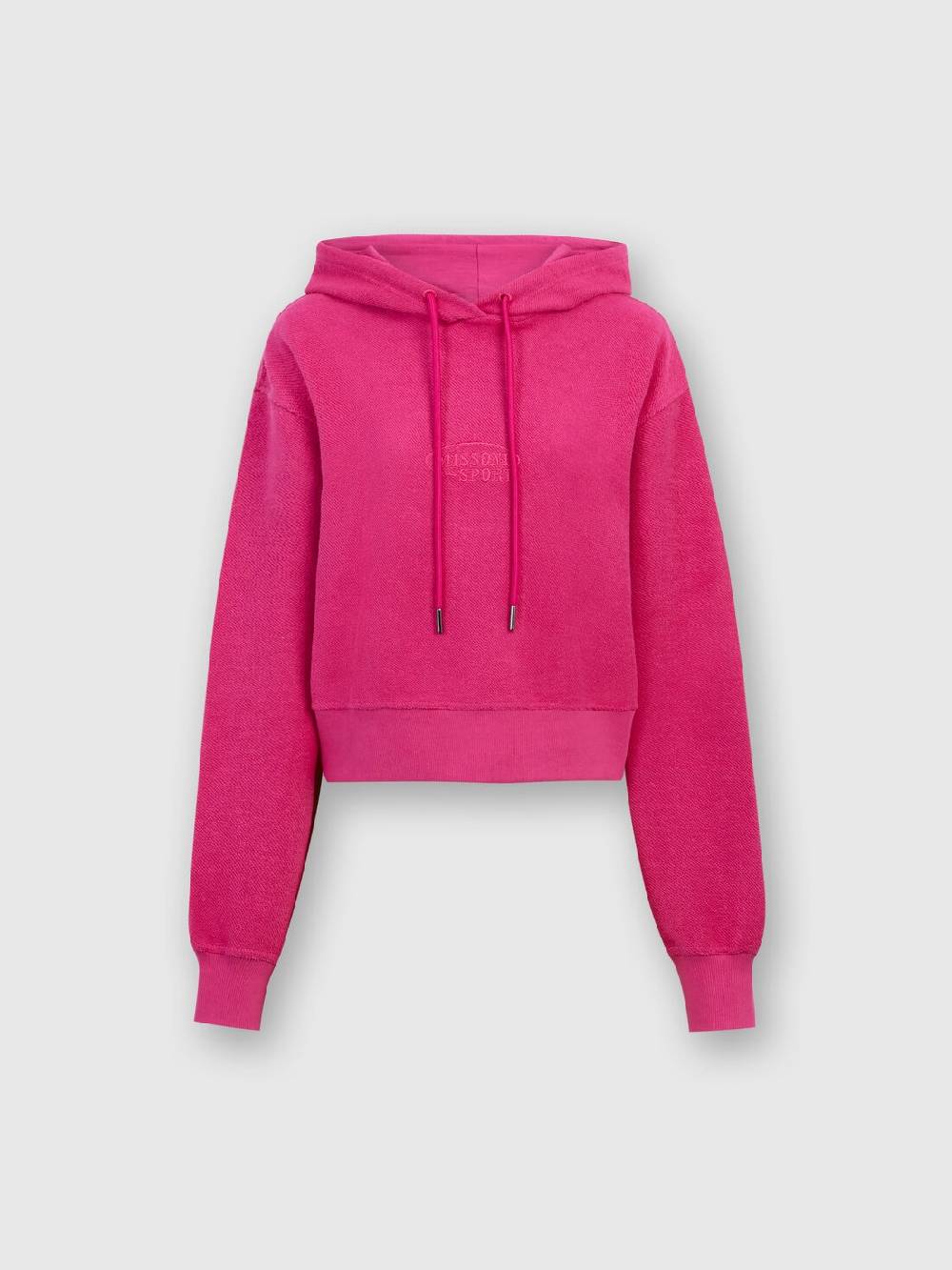 Missoni Felpa garzata crop con cappuccio e logo Offerta San Valentino