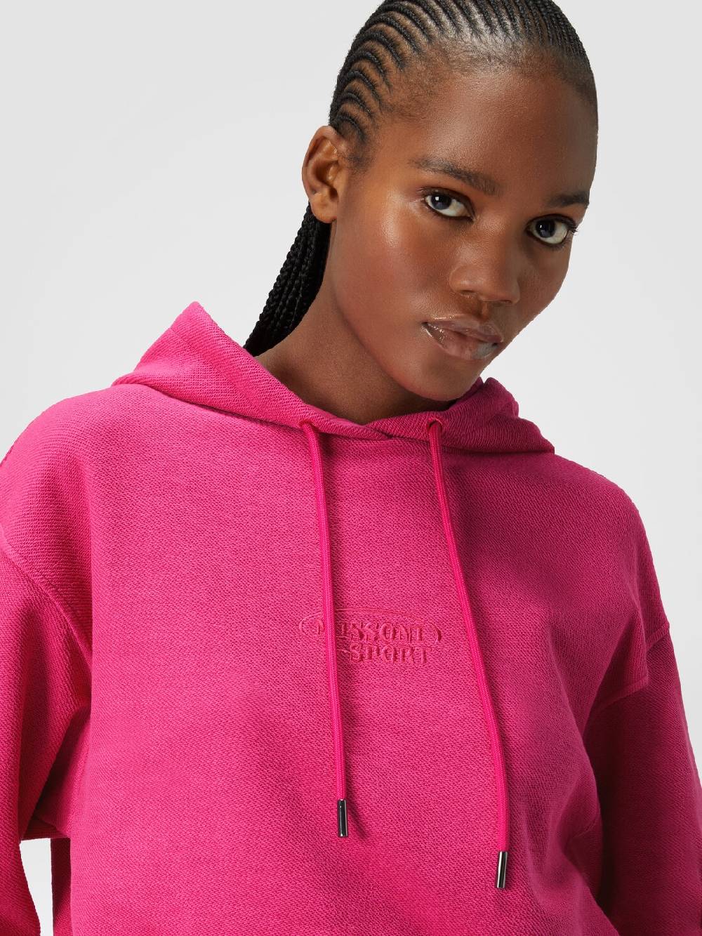 Missoni Felpa garzata crop con cappuccio e logo Offerta San Valentino