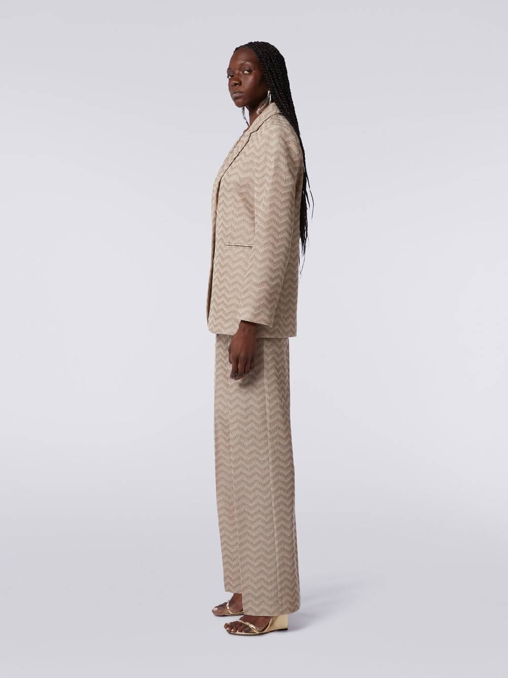 Missoni Blazer monopetto in cotone chevron Offerta Anniversario