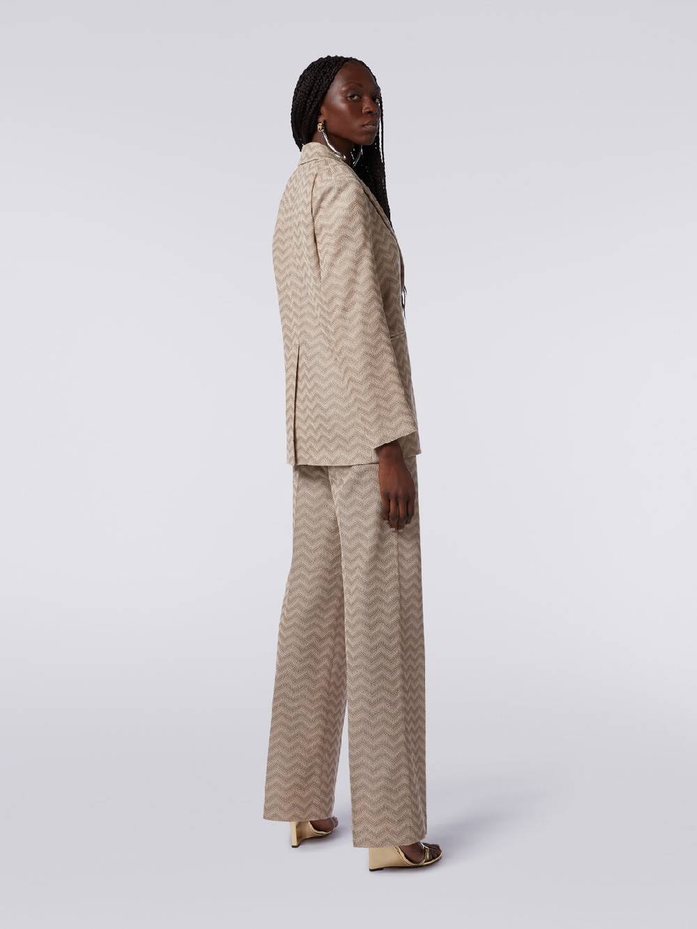 Missoni Blazer monopetto in cotone chevron Offerta Anniversario