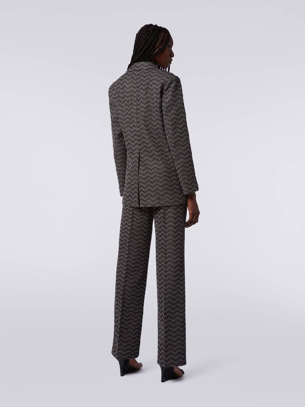 Missoni Blazer monopetto in cotone chevron Smaltimento dello stoccaggio