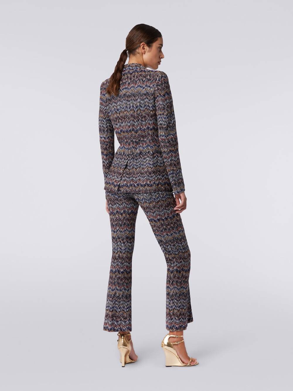 Missoni Blazer in misto viscosa zig zag con lurex Vendita calda