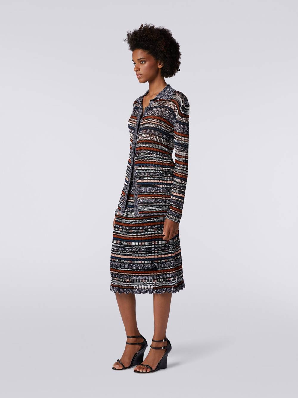 Missoni Gonna midi a costine in viscosa fiammata Nuovi prodotti